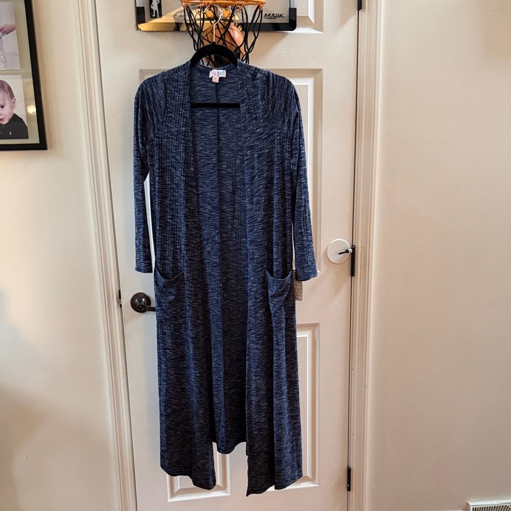 LuLaRoe Textured Blue Cardigan - Sarah